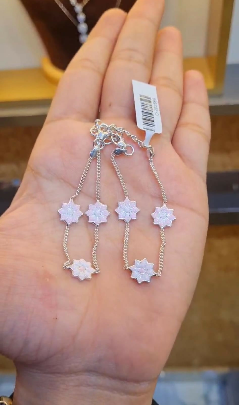 Silver 92.5 Hallmark Silver Jewelry Payal Anklets for Baby Girl