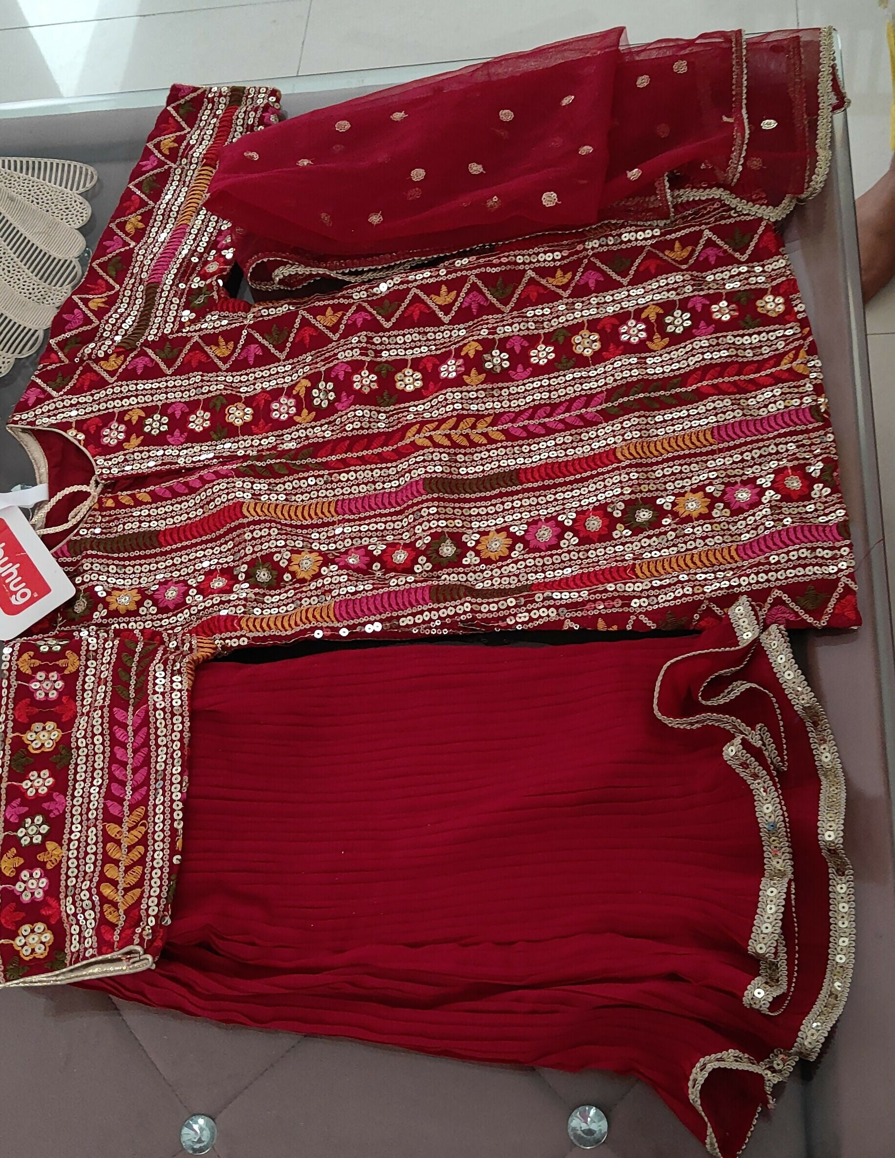 BABYHUG Kurti Plazo Set with Dupatta