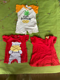 Babyhug - Frock, Half sleeves Romper sets (Set of 3)