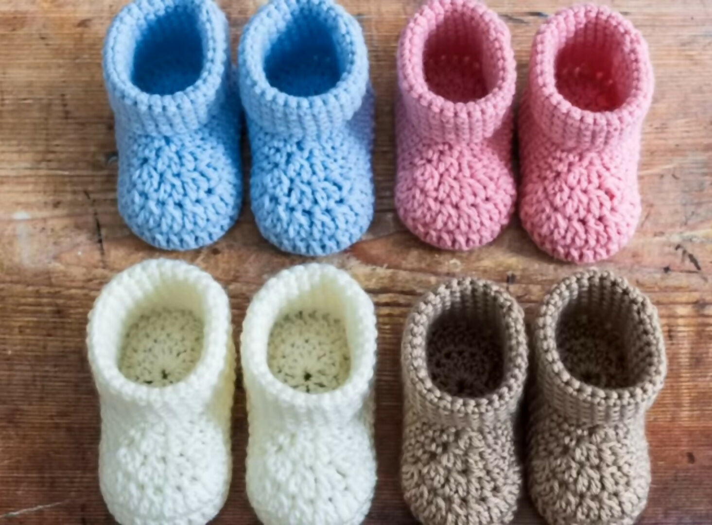 Crochet booties