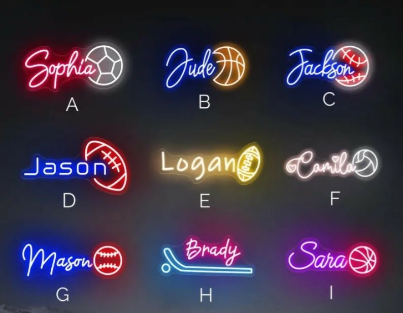 PERSONALIZED Special Kids Room Neon Name Plate with Motif