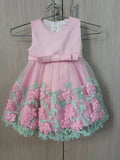 Elevate your baby girl's style with Sirosa by Hopscotch Partywear Dress/Frock, designed to enchant and captivate at every special occasion.