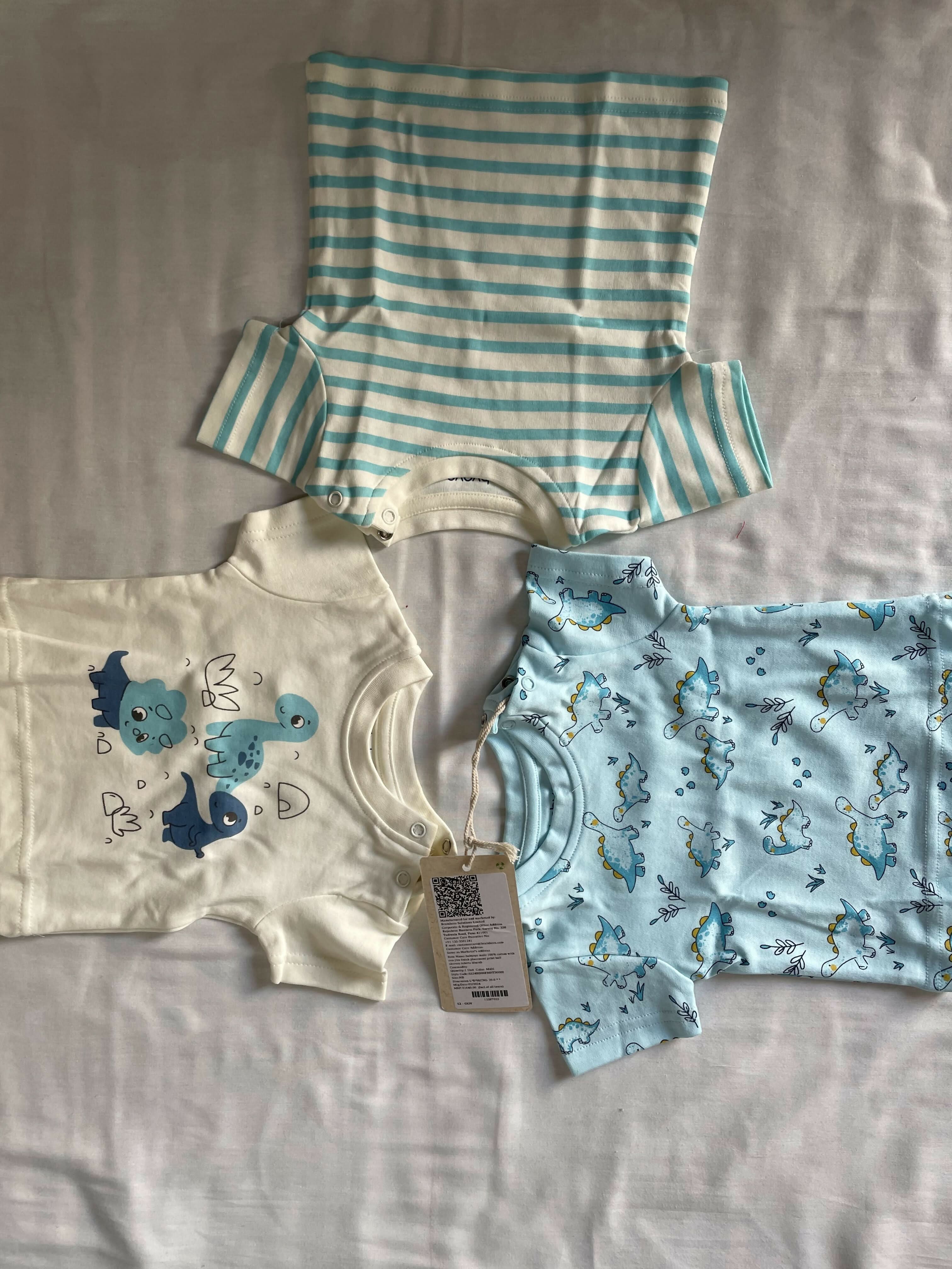 BABY OYE T-Shirts For New Born Baby ( Set Of 3)