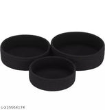 COTTON ROPE WOVEN STORAGE BASKET SET (3 PCS – ROUND)