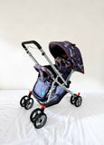 Mee Mee Baby Stroller Foldable Reclining Lightweight Pram Navy