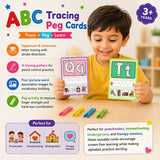 ABC Tracing Peg Cards