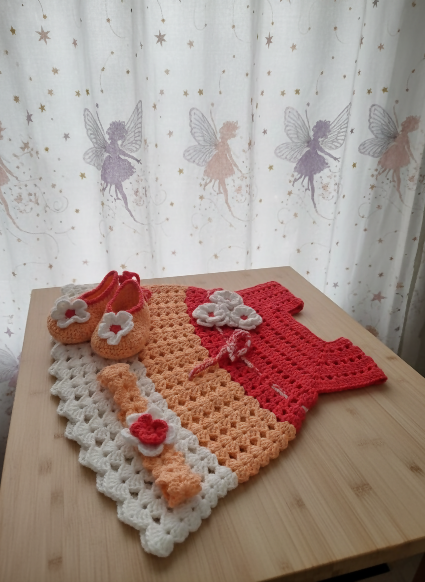Crochet frock for girls