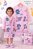 3 PCS Unique Kids Bathrobe Set