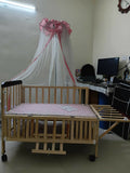 FURNIFEST Wooden Cot Crib