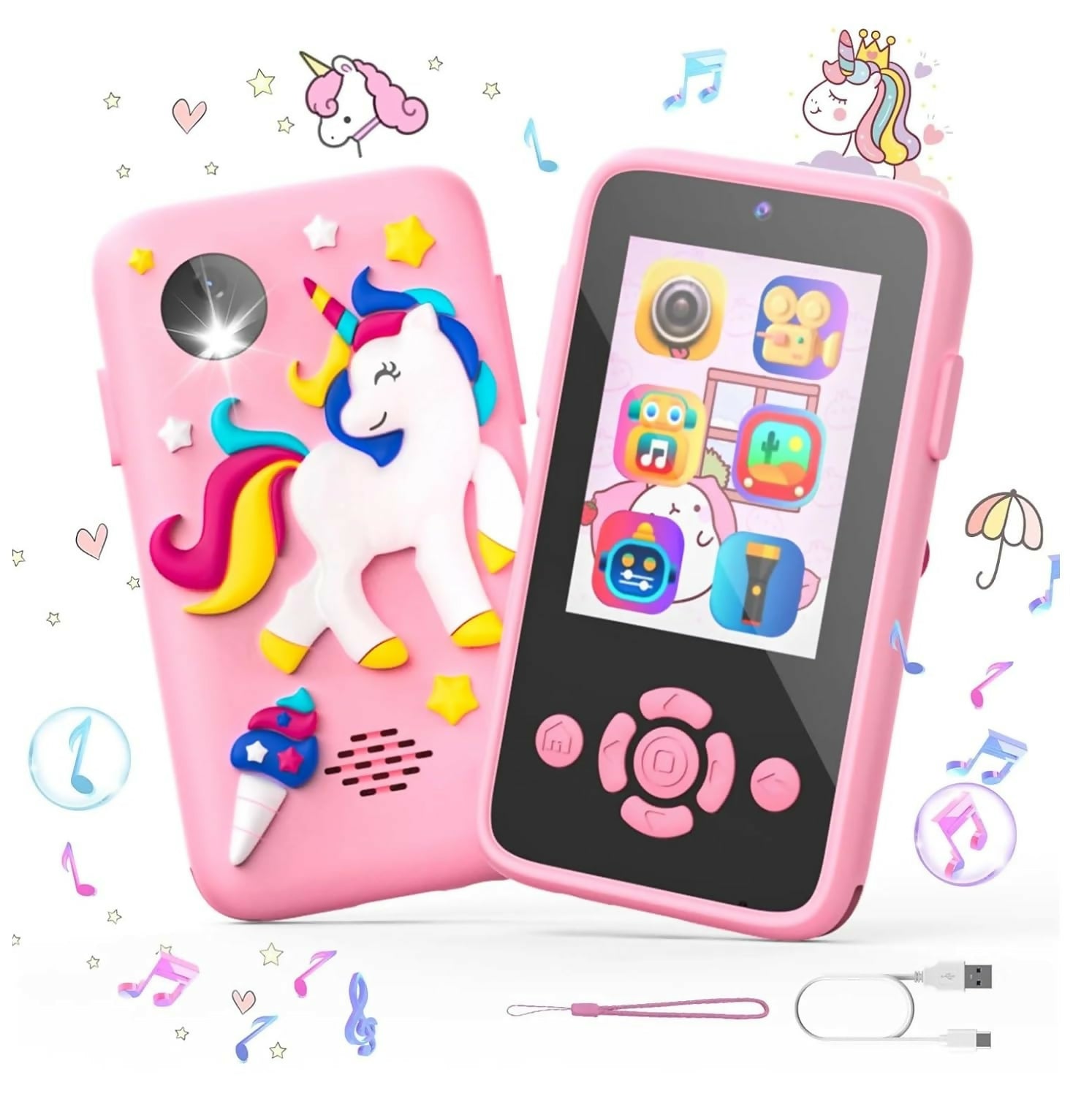 COTS & CUDDLES Kids Smart Phone for Girls and Boys, (Pink)