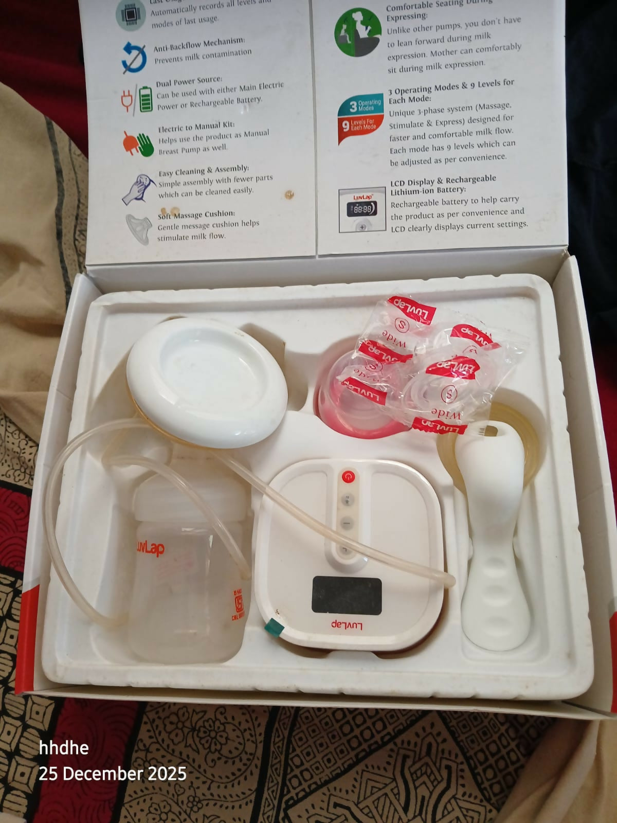 LUVLAP Electric Breast Pump