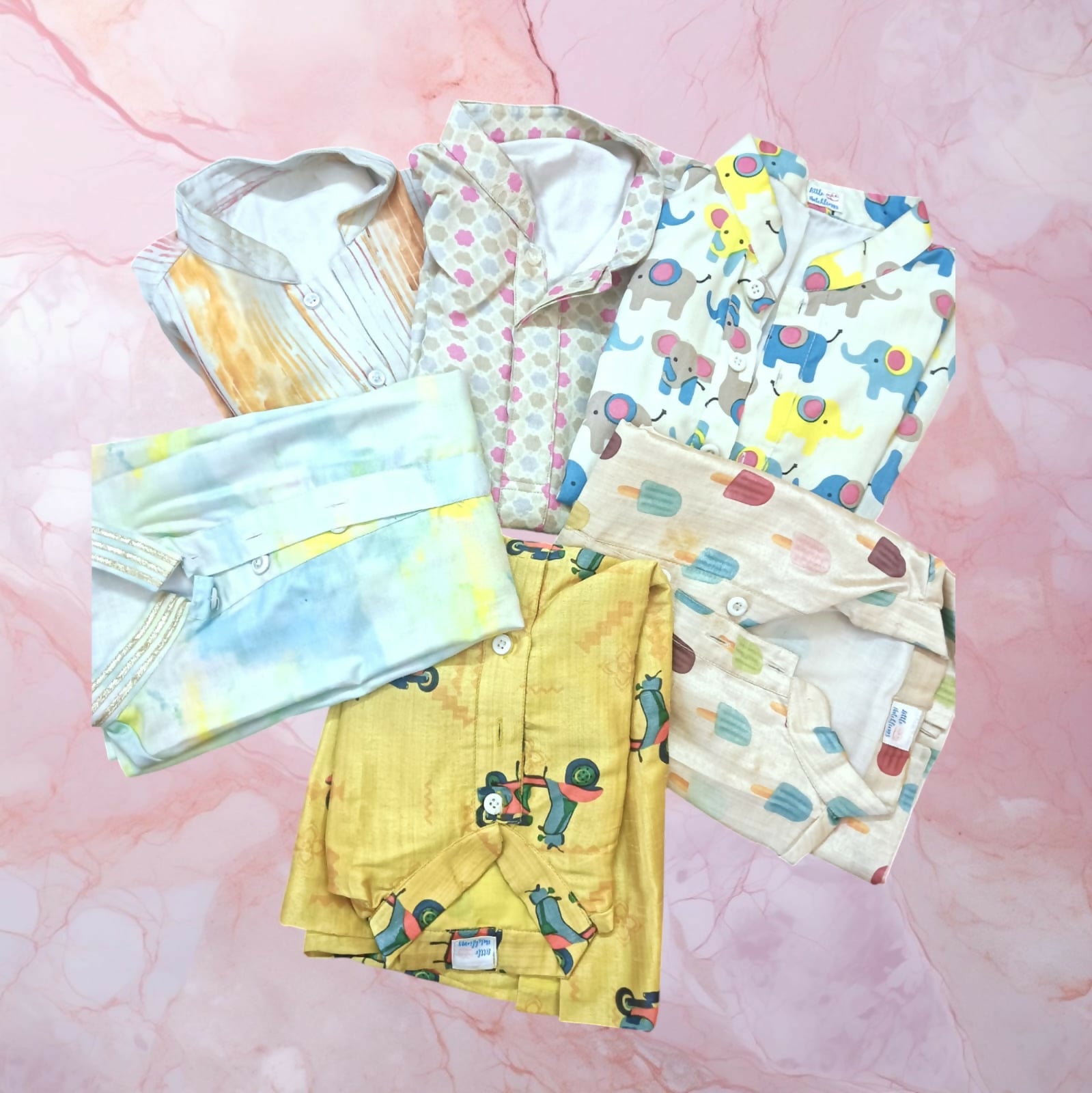 5 Set Of Kurtas For Kids