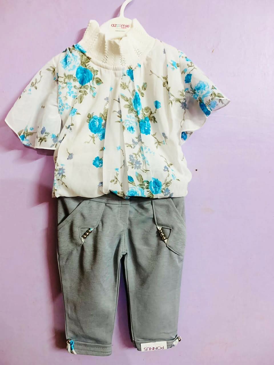 Explore style and comfort with our New Top and Pants set – crafted from soft fabrics and featuring charming designs for everyday wear.