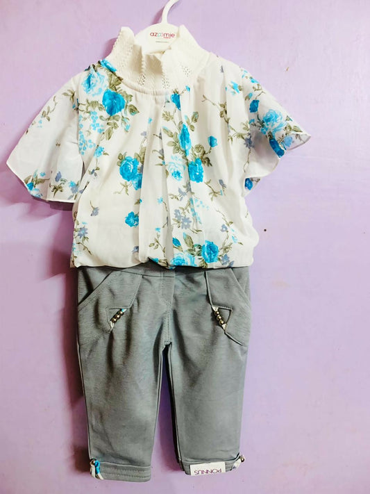 Explore style and comfort with our New Top and Pants set – crafted from soft fabrics and featuring charming designs for everyday wear.