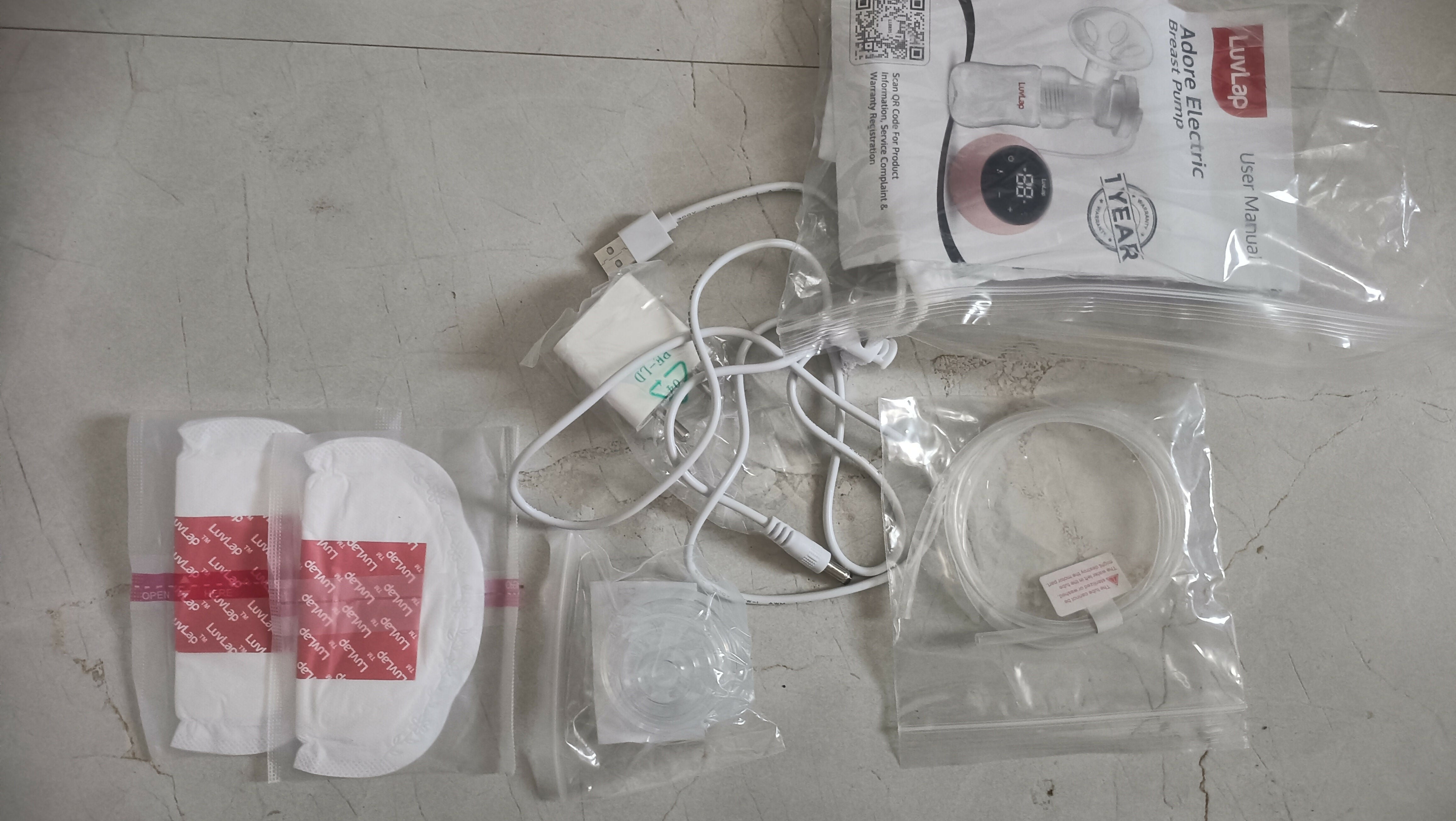 LUVLAP ADORE Single Electric Breast Pump, Pink