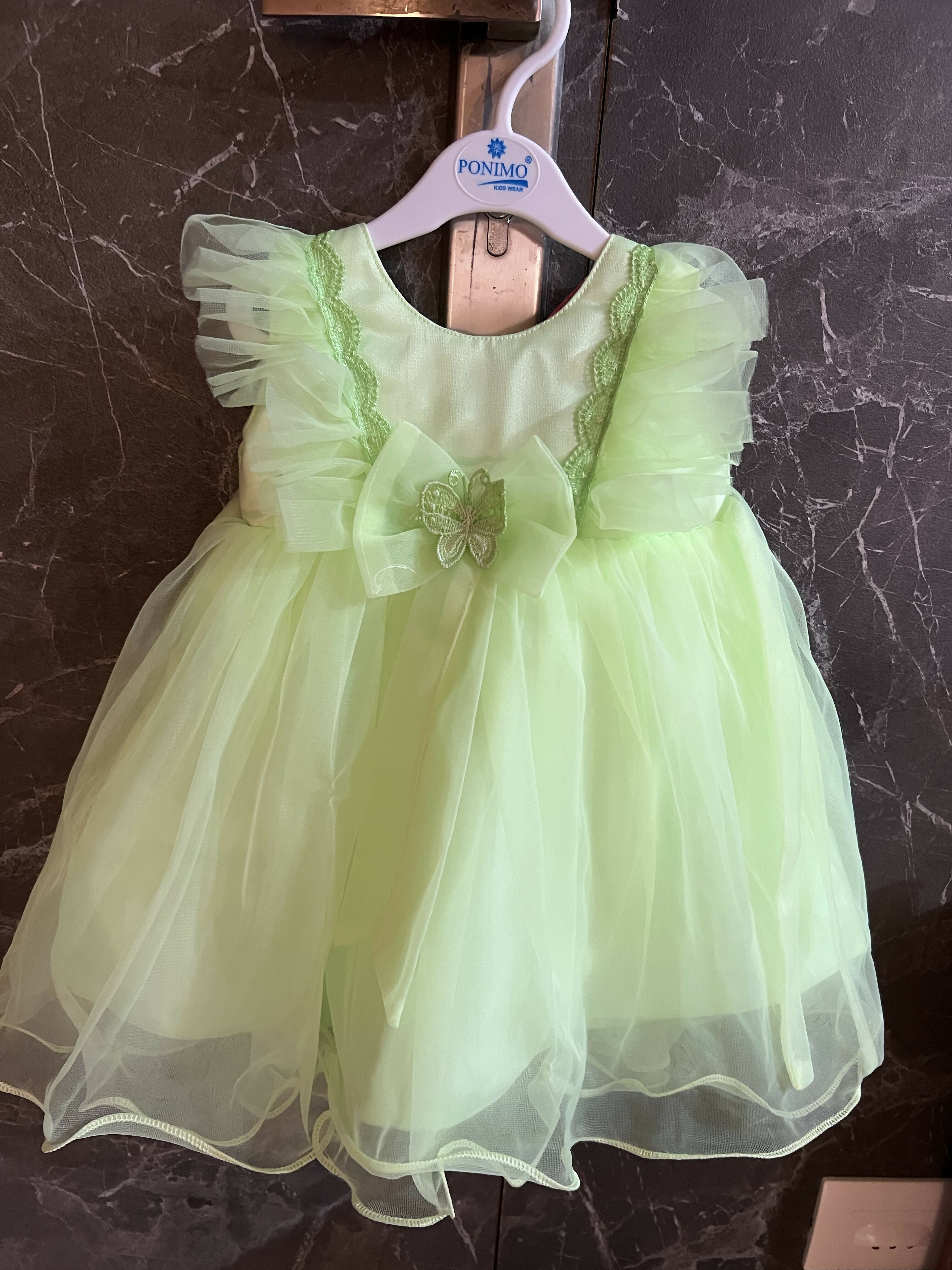 PARTY WEAR Frock(Yelow )