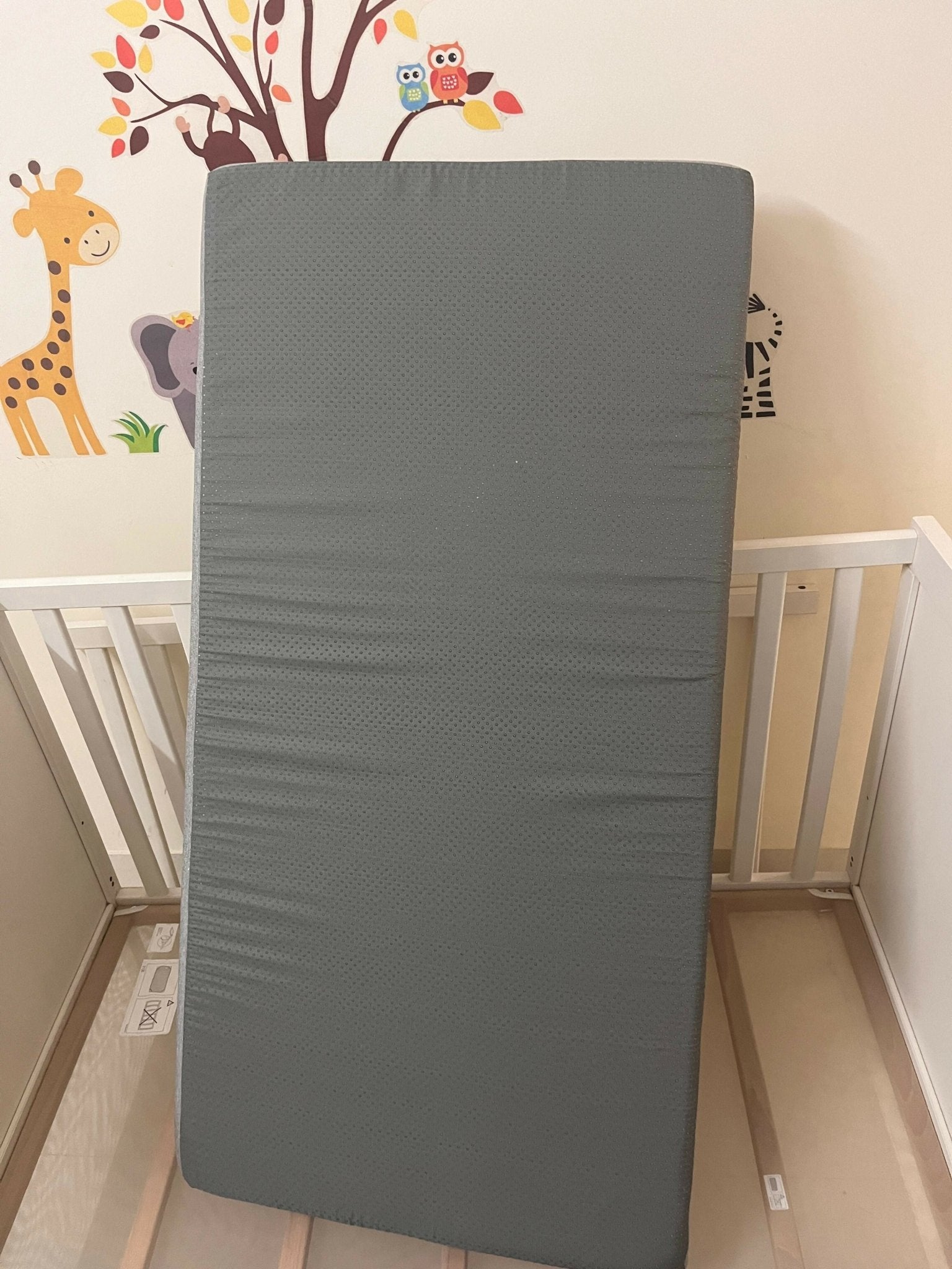 IKEA SUNDVIK Baby Cot with Mattress & Accessories (White)