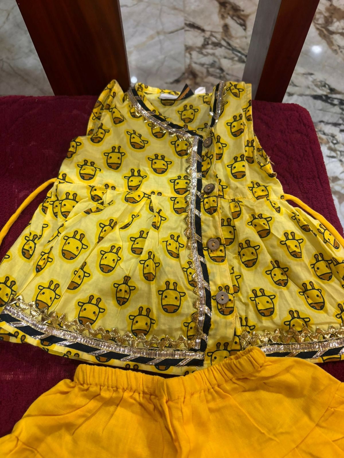 Kurta and Dhoti Style Dress for Baby Girl