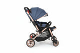 Stroller with a black canopy