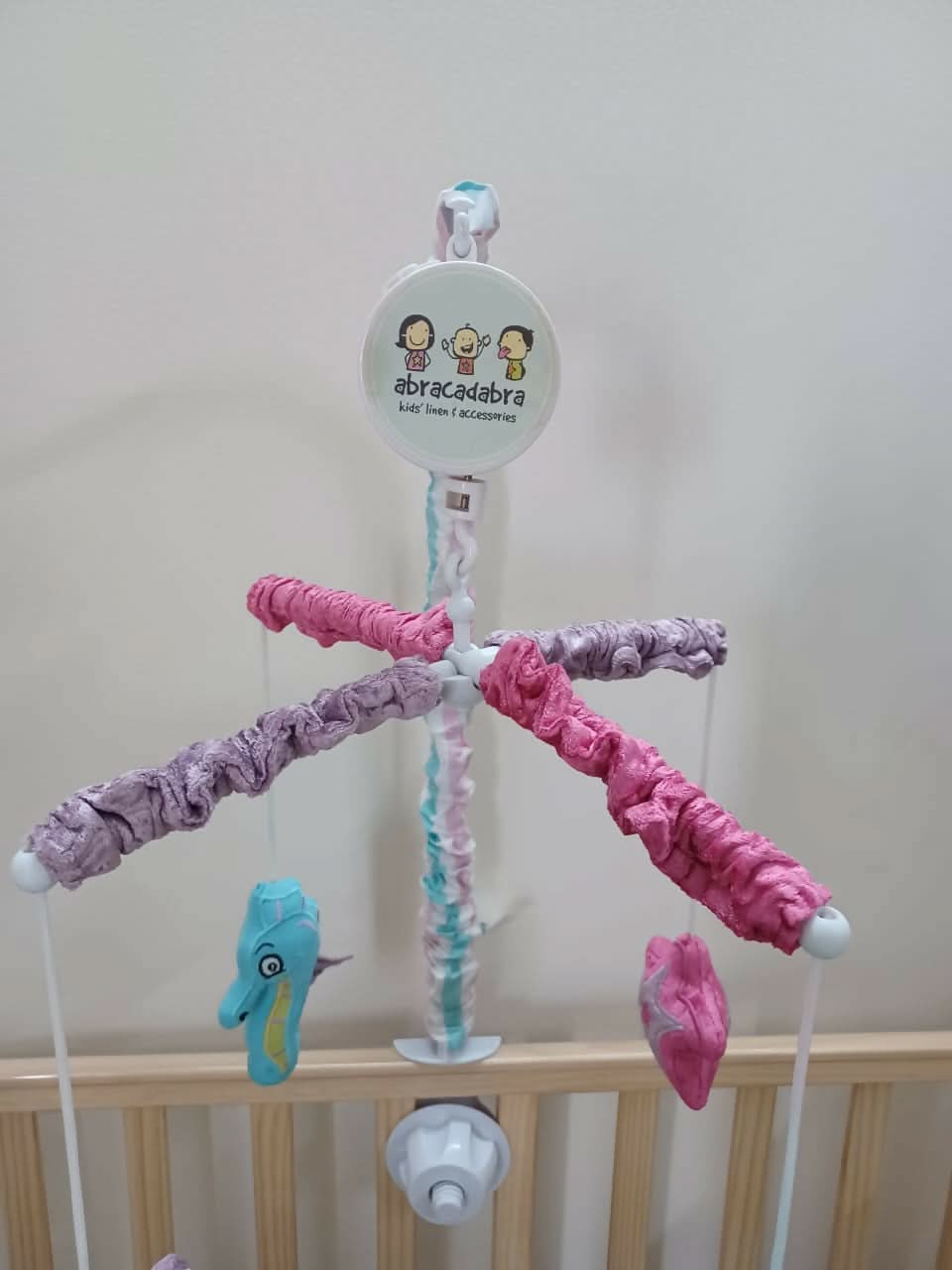 Lambs & Ivy Baby Blooms Pink Butterfly Musical Baby Crib Mobile Soother