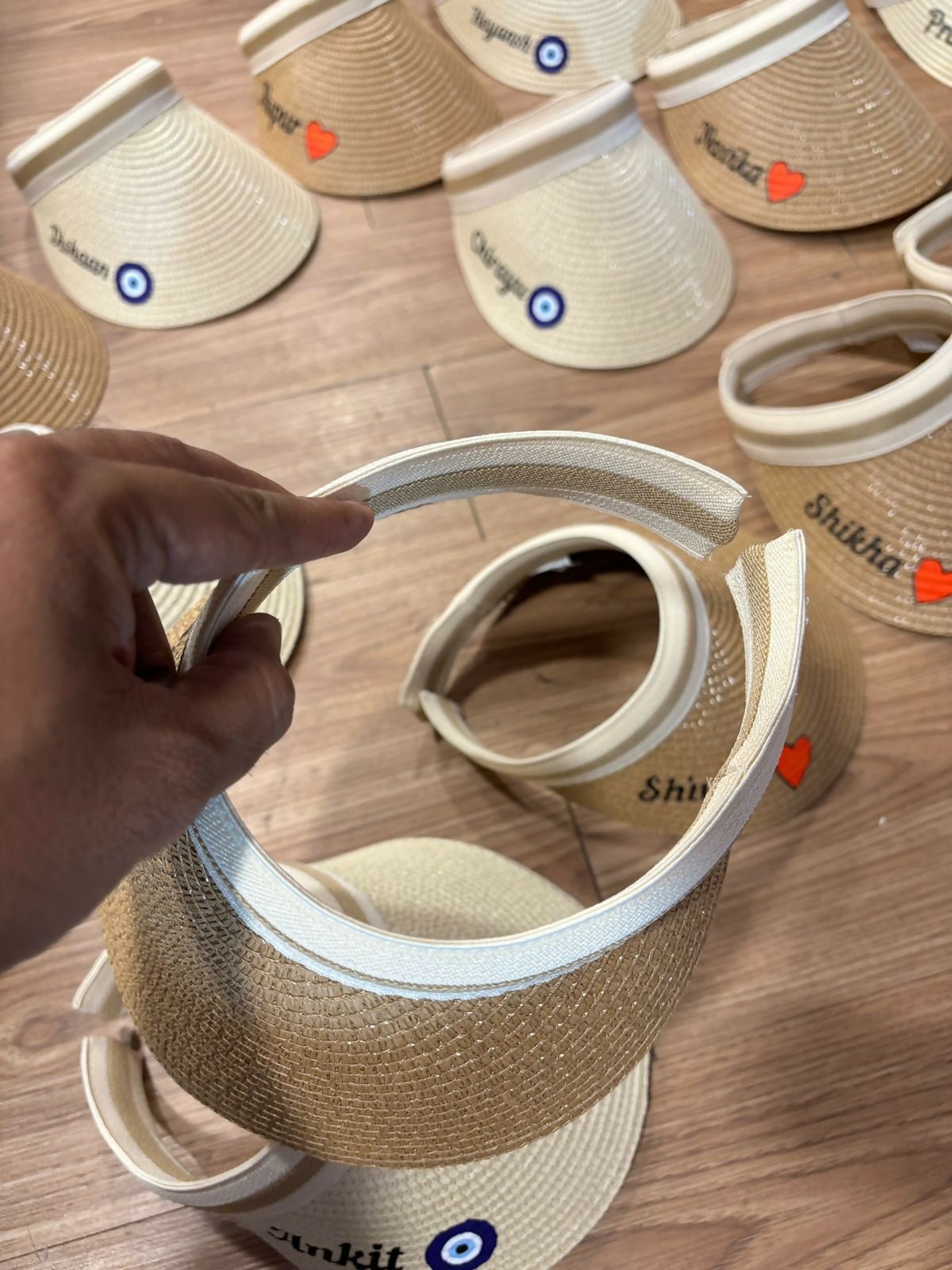 Personalised Beach Visor Caps