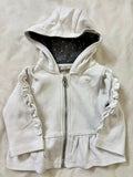 CHICCO Off White Embellished Jacket with Ruffles – Stylish & Comfortable Occasion Wear for Babies