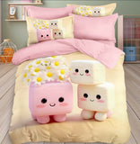 Cute cartoon-themed bedding set