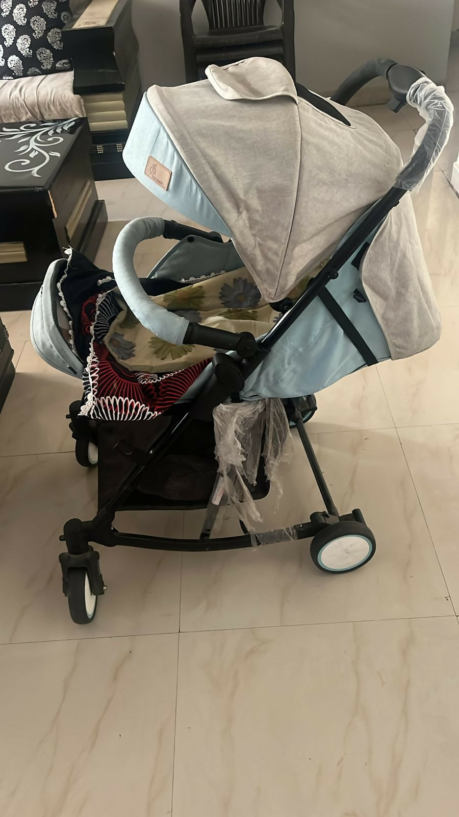 R FOR RABBIT Rock & Roll Baby Stroller/Pram – Stylish 2-in-1 Stroller & Rocker (Sea Green)