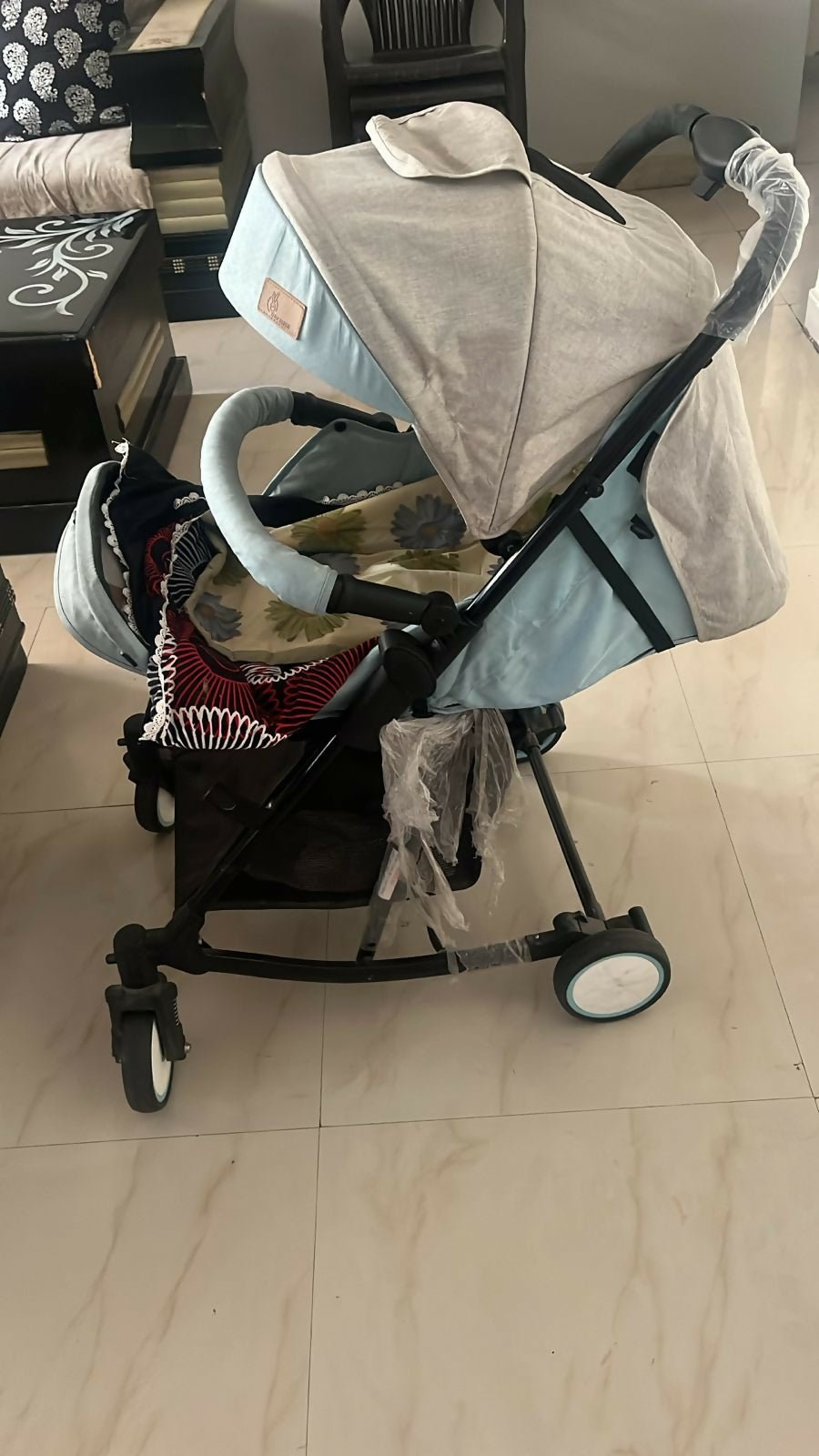 R FOR RABBIT Rock & Roll Baby Stroller/Pram – Stylish 2-in-1 Stroller & Rocker (Sea Green)