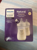 New- Philips Avent natural response feeding bottle - 1months+ (pack of 2), 260 ml.