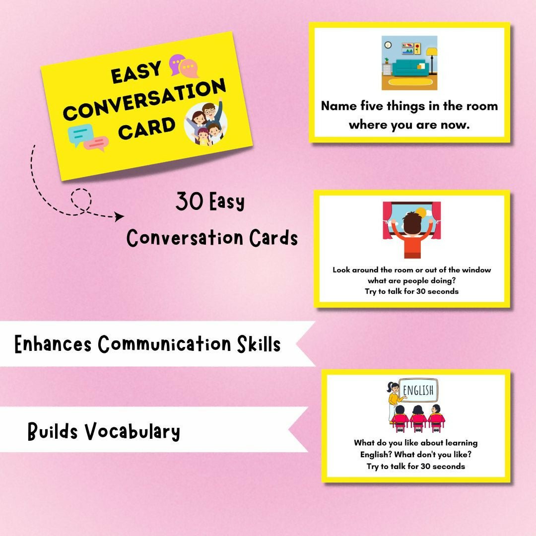 Kids Conversation Game with Snakes and Ladder