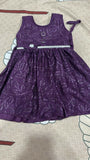 Purple dress with a pattern