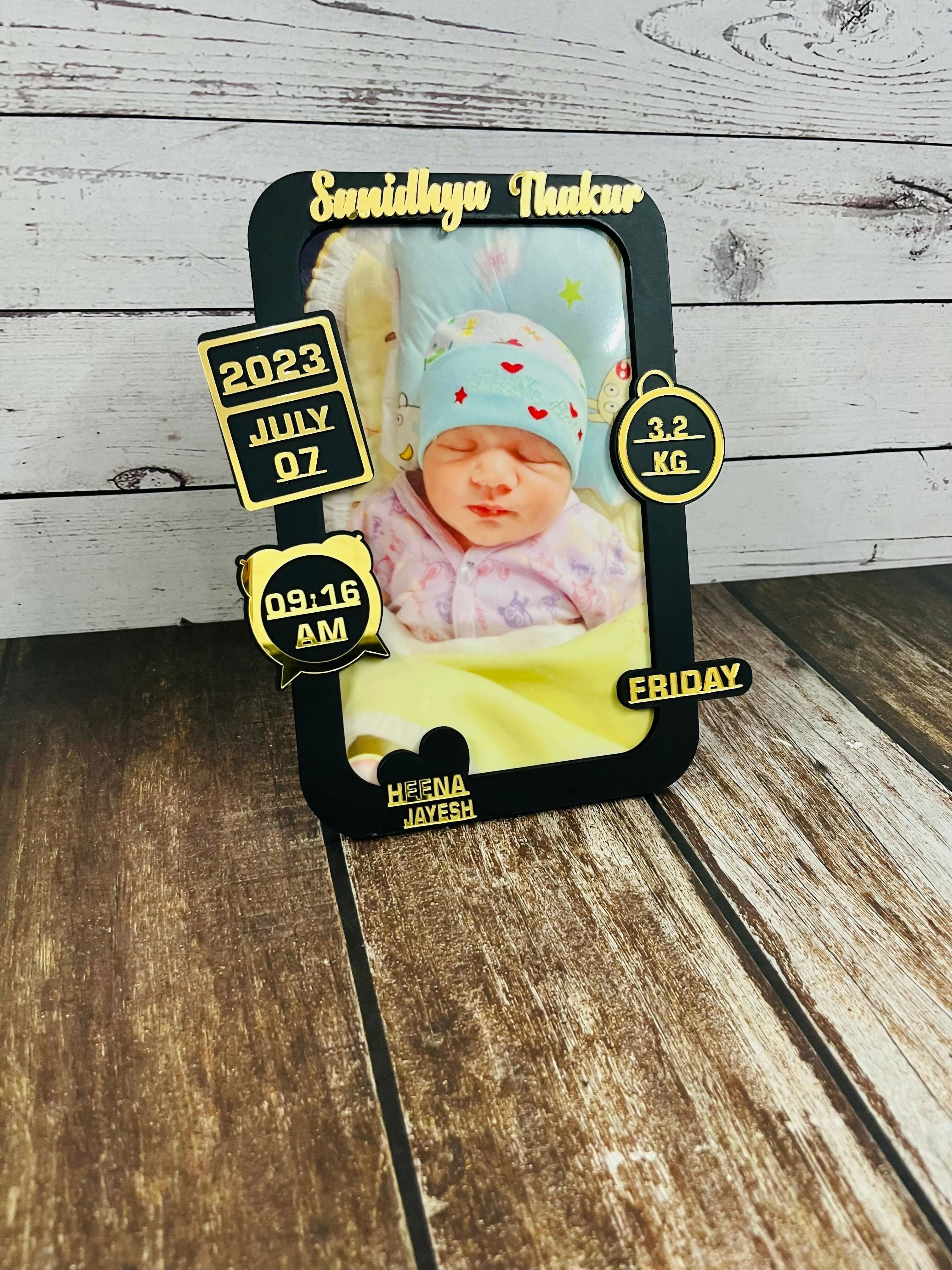 Newborn baby photo frame