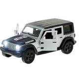 CUBE PLAY Jeep Rubicon Die-Cast Metal Pullback Toy Car – 1:32 Scale