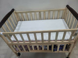 Buy FURNIFEST Wooden Baby Cot Crib – sturdy pinewood cradle with mattress, storage & mosquito net for 0–3 yrs.