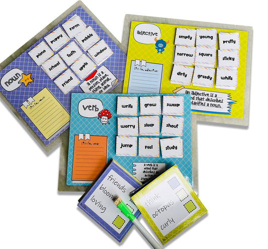 ZOOPLAY Adjective-Noun-Verb Sorting Activity