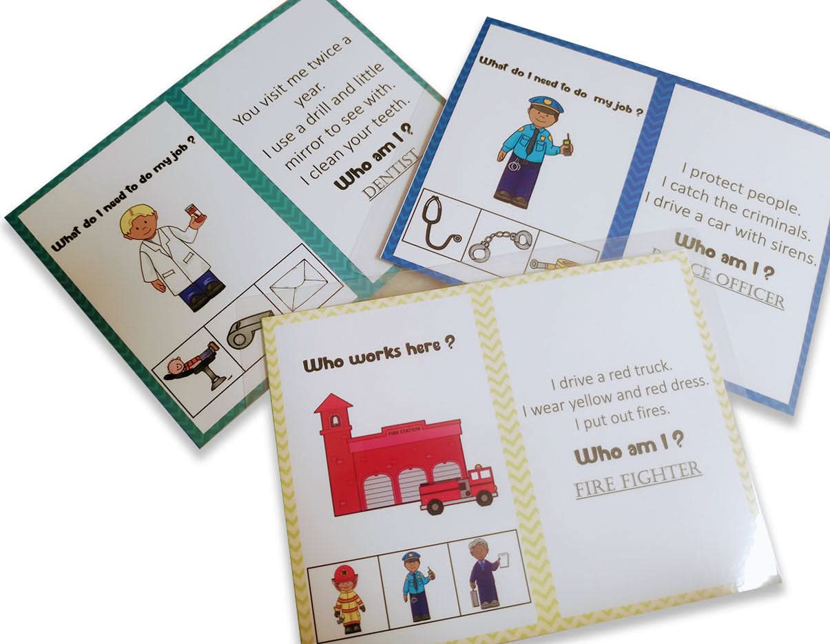 ZOOPLAY Community Helper and Their Tools Sorting Activity