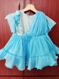 Shop now for the Stylish Sky Blue Frock/Dress for Baby Girl, offering adorable elegance and all-day comfort for your little princess!