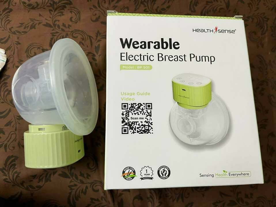 HEALTHSENSE Wearable Electric Breast Pump - BP 501 - PyaraBaby
