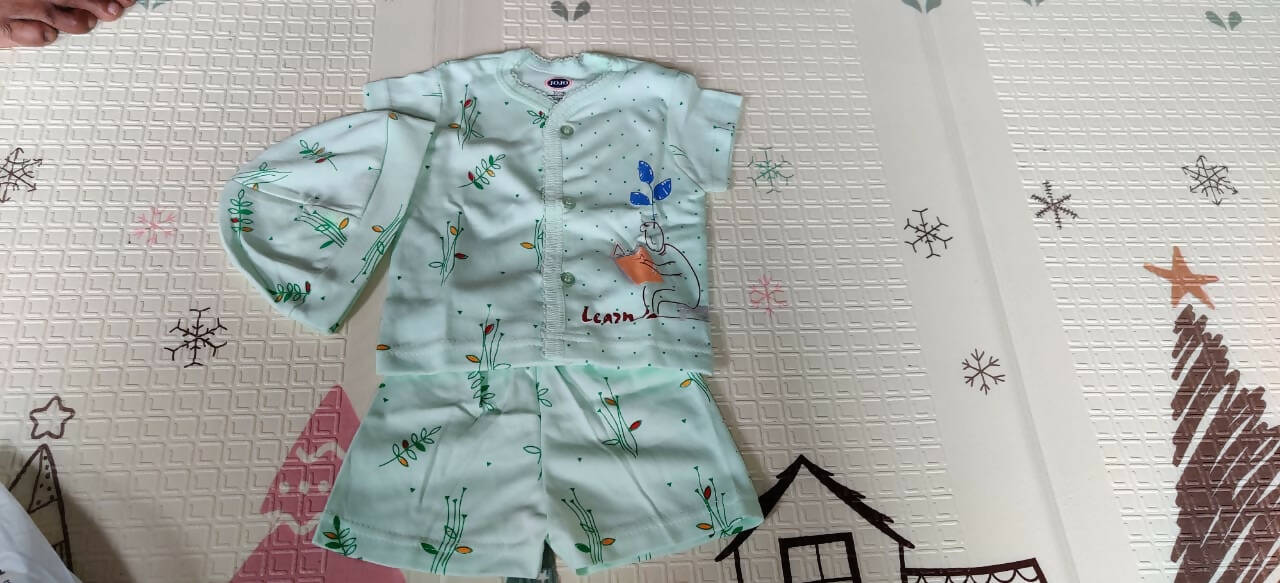 Baby Night Suit with Cap - PyaraBaby