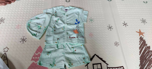 Baby Night Suit with Cap - PyaraBaby