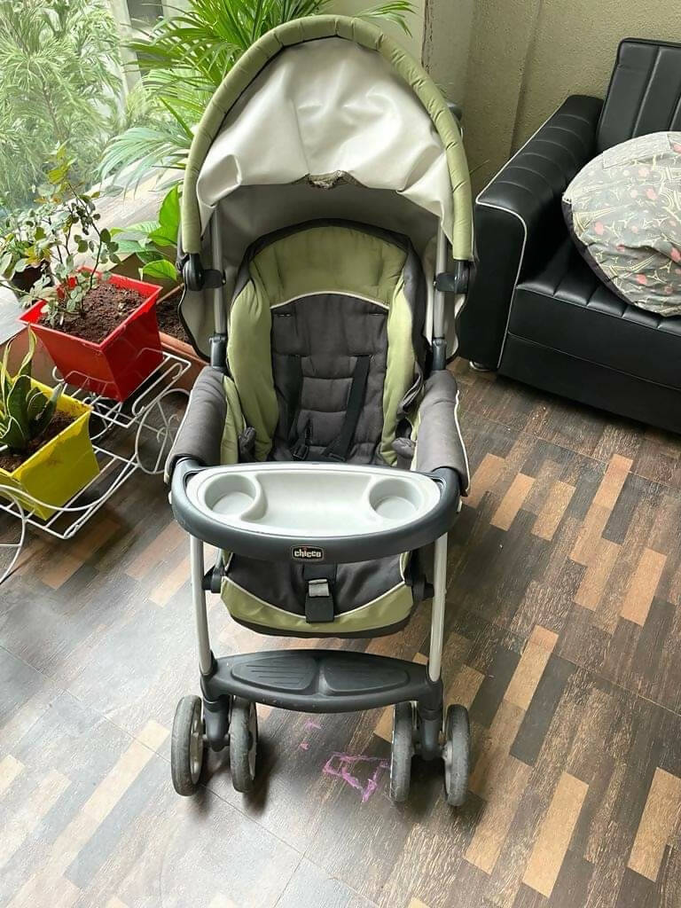 Chicco stroller green and grey shop