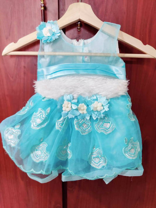 Baby Girl Frock/Dress - Blue - PyaraBaby