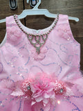 Pink princess frock - 1st Birthday Frock - PyaraBaby