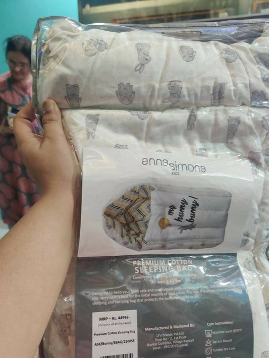 ANNA SIMONA Cotton Sleeping Bag- Baby Nest - PyaraBaby