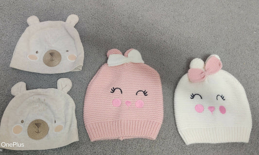 Woolen Topis / Caps (Combo of 4) - PyaraBaby