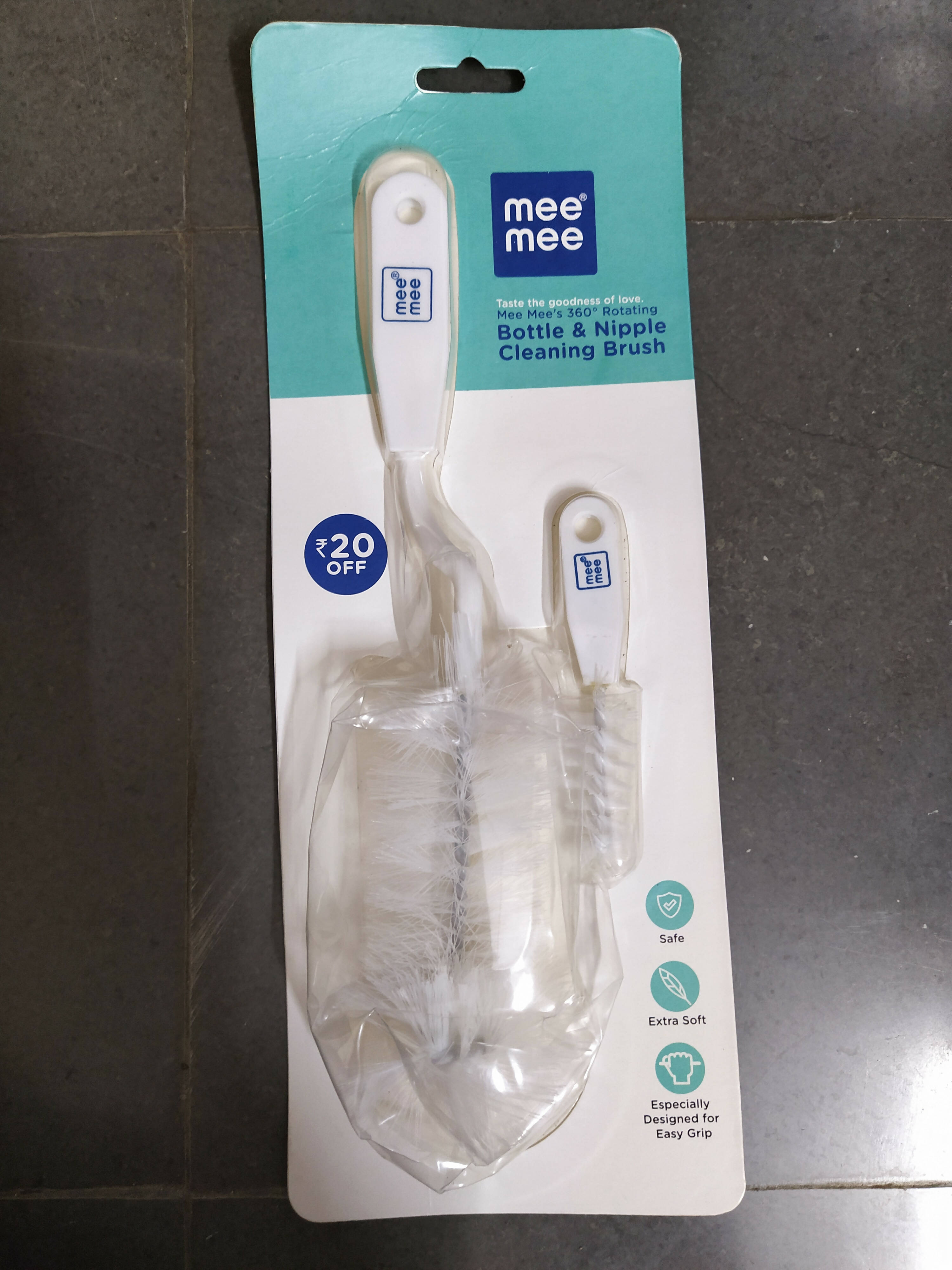 MEE MEE bottle and nipple cleaning brush - PyaraBaby