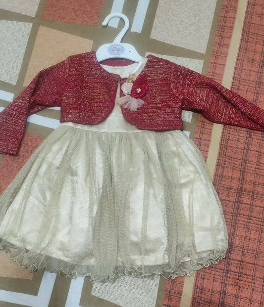 Dress/Frock with Jacket for Baby Girl - PyaraBaby