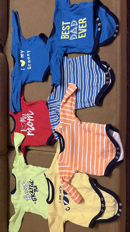 BABYOYE body suits - Onesies (Combo of 7) - PyaraBaby