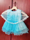 Baby Girl Sky Blue Frock/Dress - PyaraBaby